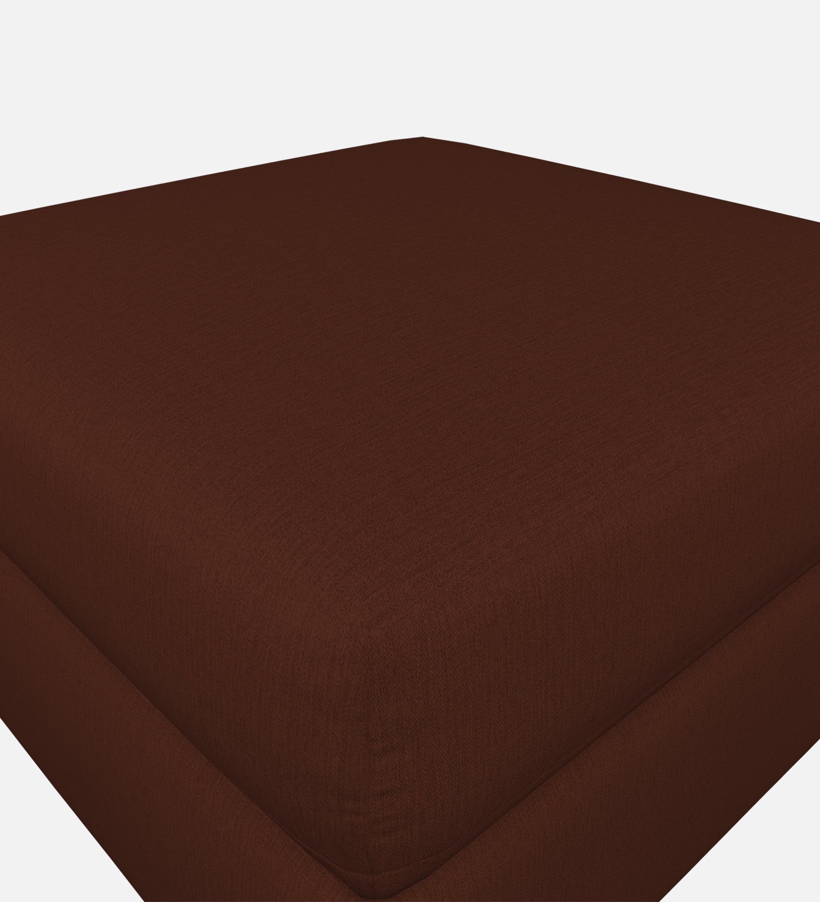 Penny Fabric Ottoman In Coffee Brown Colour With Storage - Febonic Living