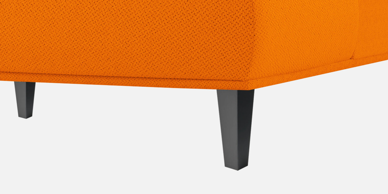 Como Fabric LHS Sectional Sofa (3+Lounger) In Vivid Orange Colour - Febonic Living