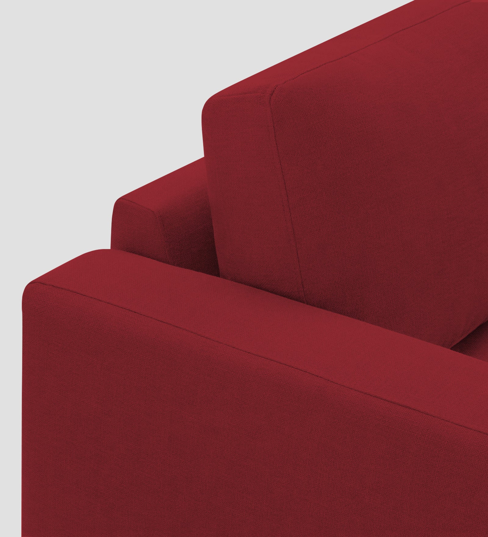 Esha Fabric 1 Seater Sofa In Chilli Red Colour - Febonic Living
