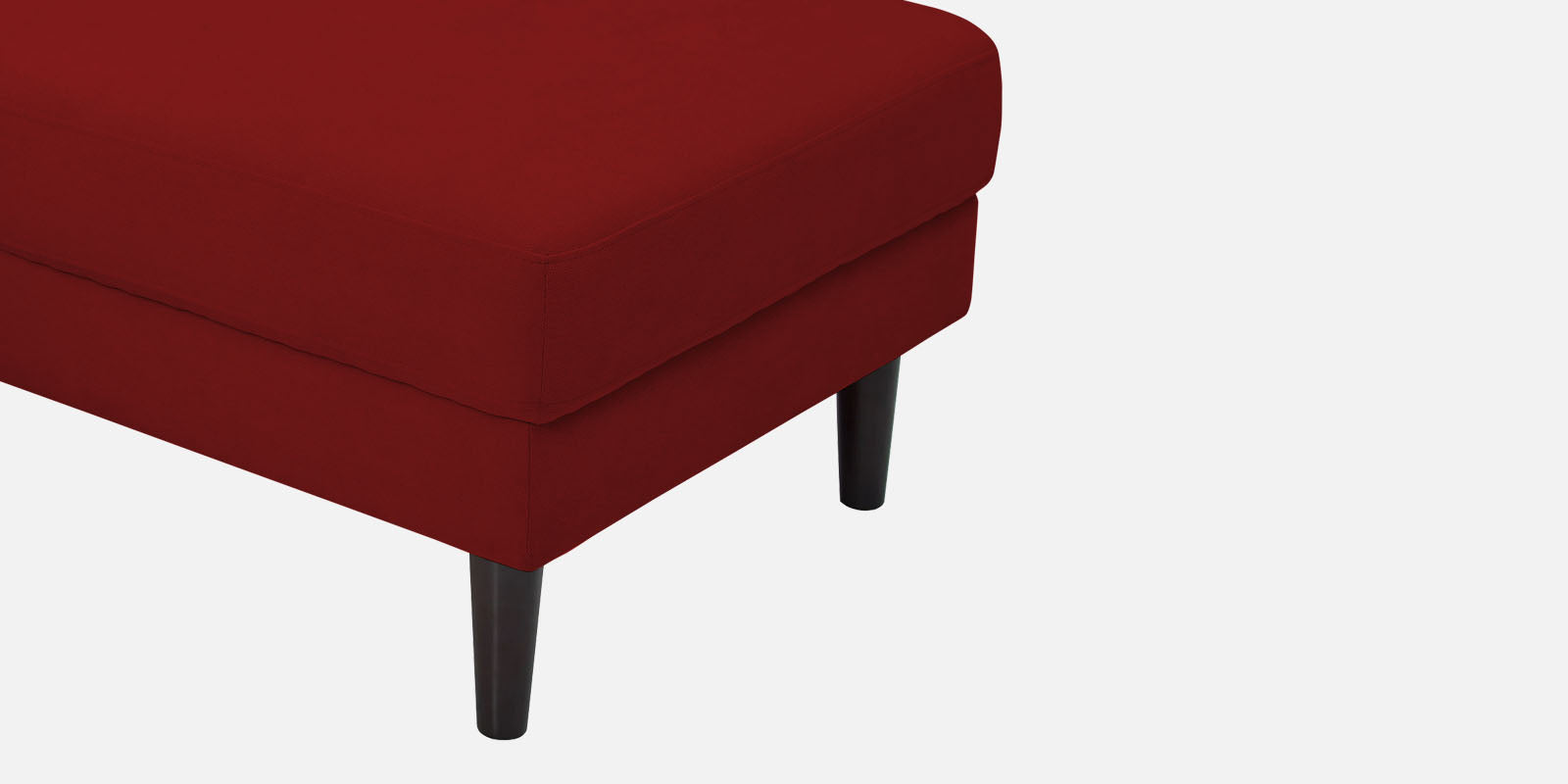 Creata Fabric LHS Sectional Sofa (2+Lounger) in Blood Maroon Colour by Febonic