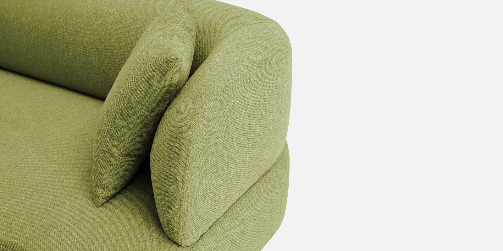 Carson Fabric 3 Seater Sofa In Lime Green Colour - Febonic Living