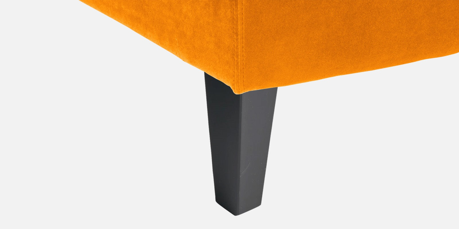 Jones Velvet RHS Sectional Sofa (3+Lounger) In Saffron yellow Colour - Febonic Living