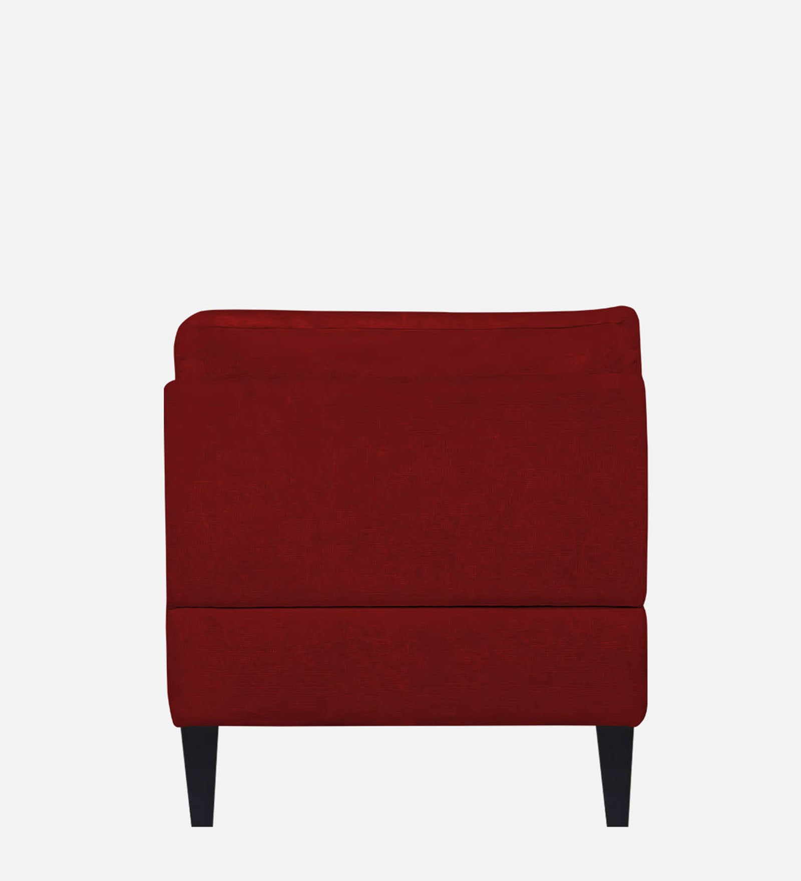 Nadia Fabric Armless Chaise Lounger In Blood Maroon Colour - Febonic Living