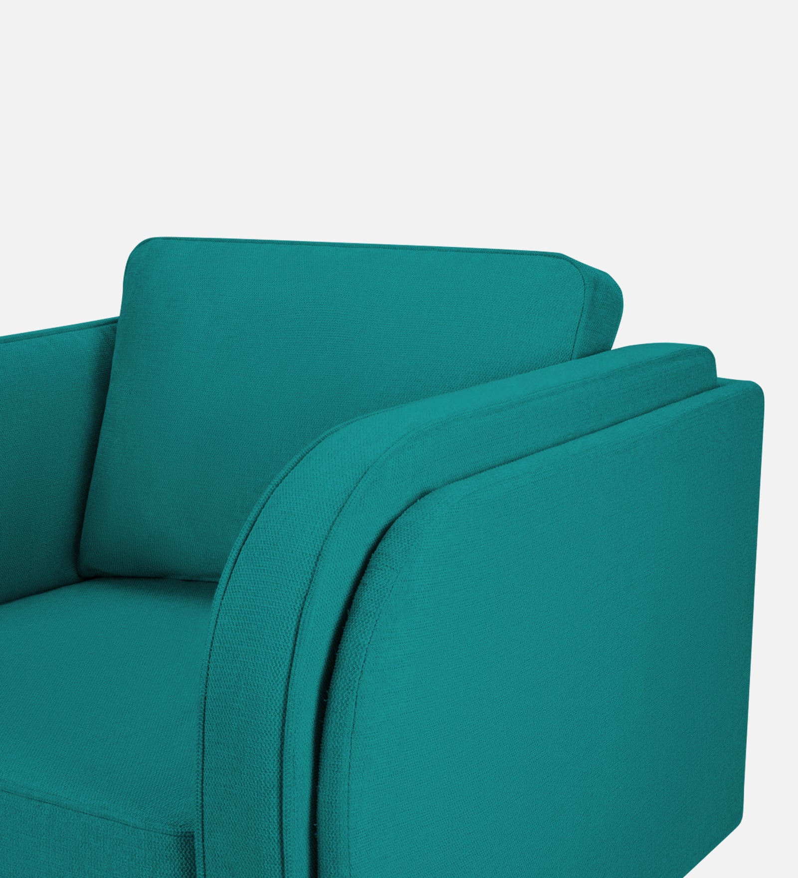 Siddy Fabric 1 Seater Sofa in Sea green Colour