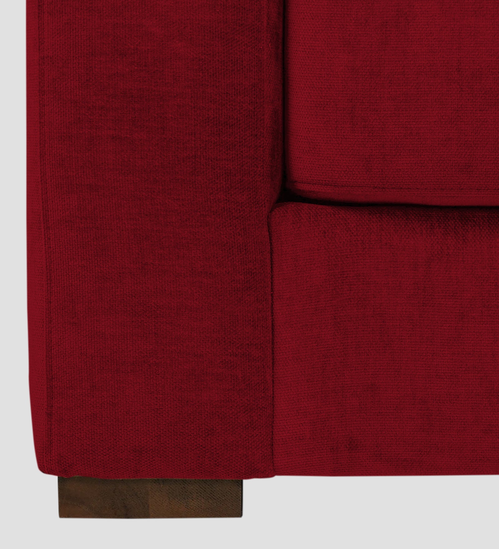Dara Fabric 1 Seater Sofa In Ruby Red Colour - Febonic Living