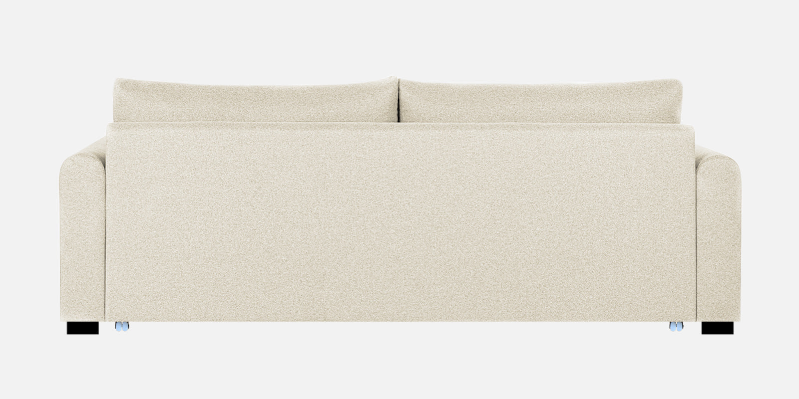 Sigma Fabric 3 Seater Pull Out Sofa Cum Bed In Ivory Cream Colour - Febonic Living