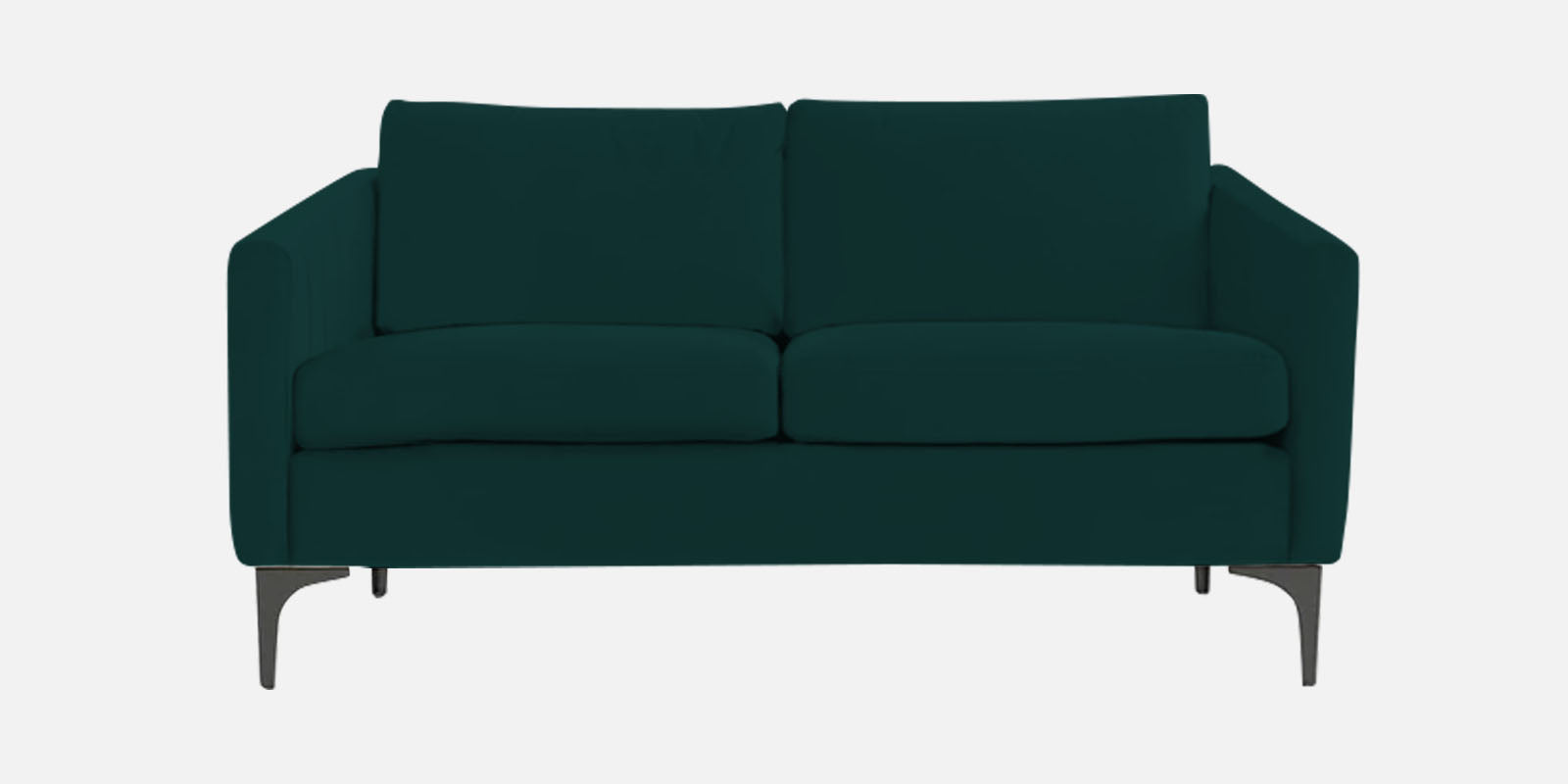 Haru Velvet 2 Seater Sofa In Forest Green Colour - Febonic Living