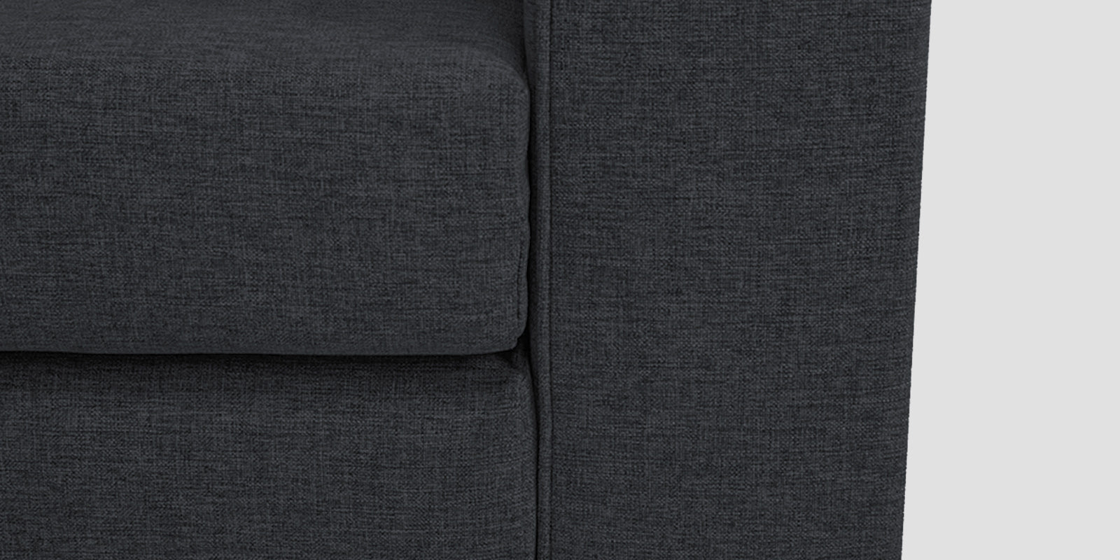 Kenia Fabric 2 Seater Foldable Sofa Cum Bed In Charcoal Grey Colour - Febonic Living