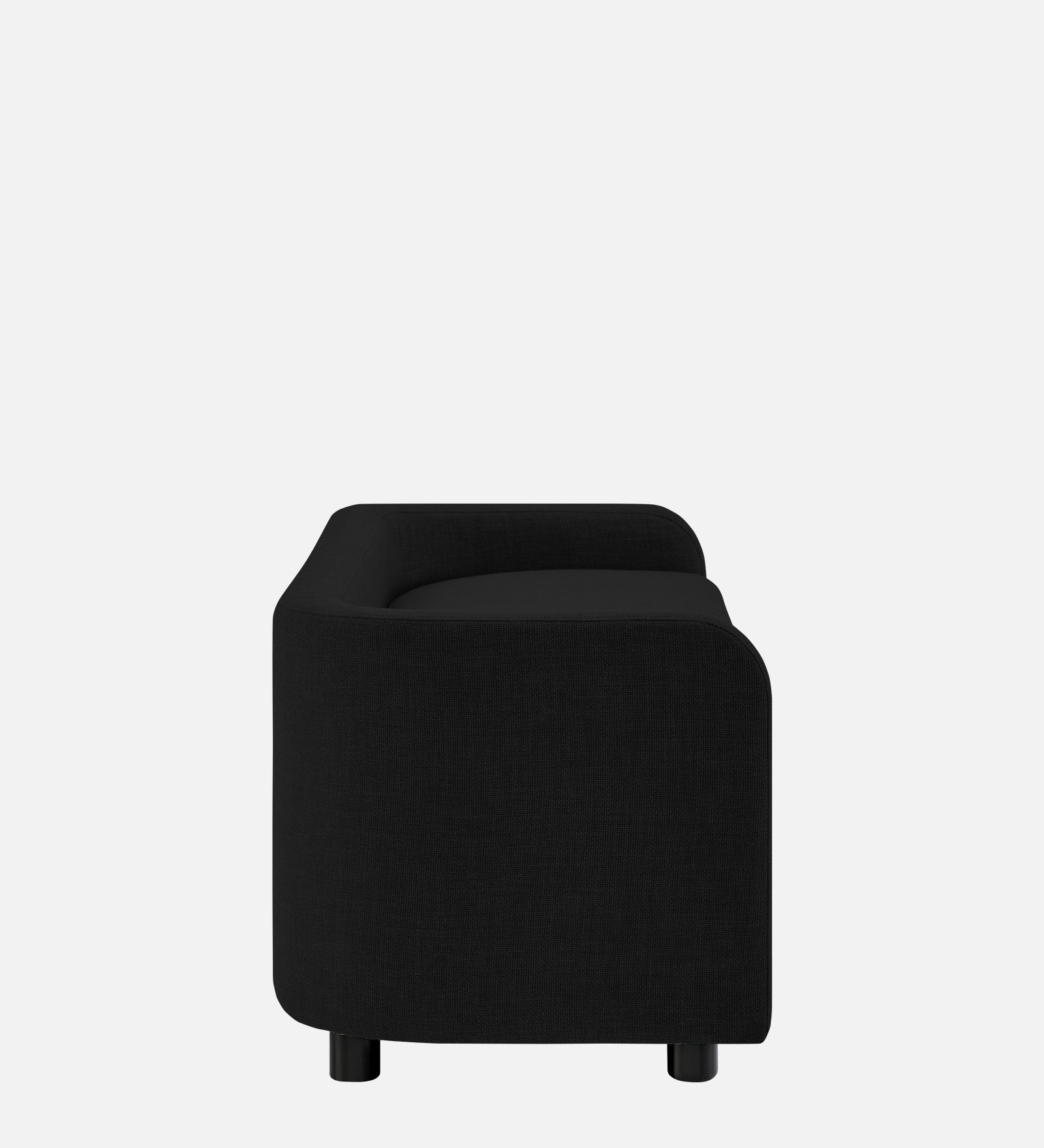 Cooper Fabric Storage Bench In Zed Black Colour - Febonic Living