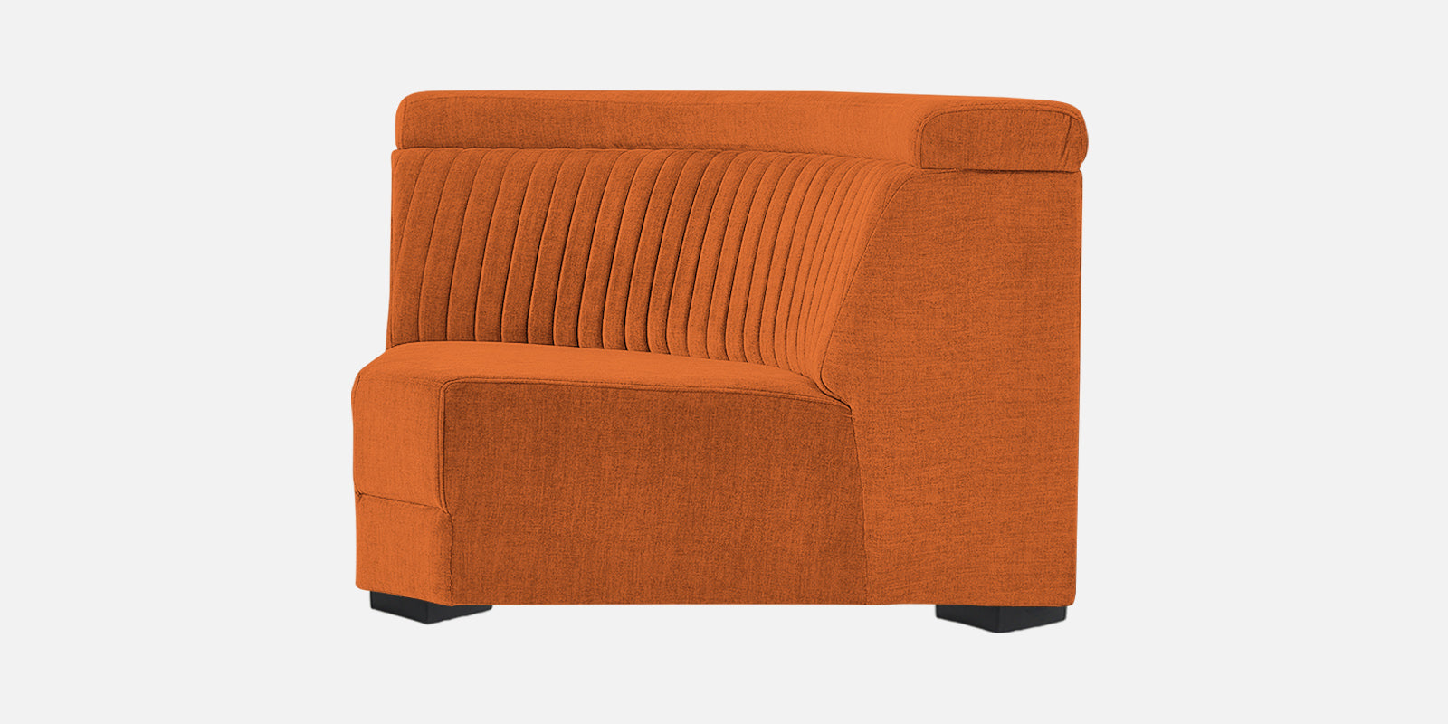 Draco Fabric 6 Seater Corner Sofa In Vivid Orange Colour - Febonic Living