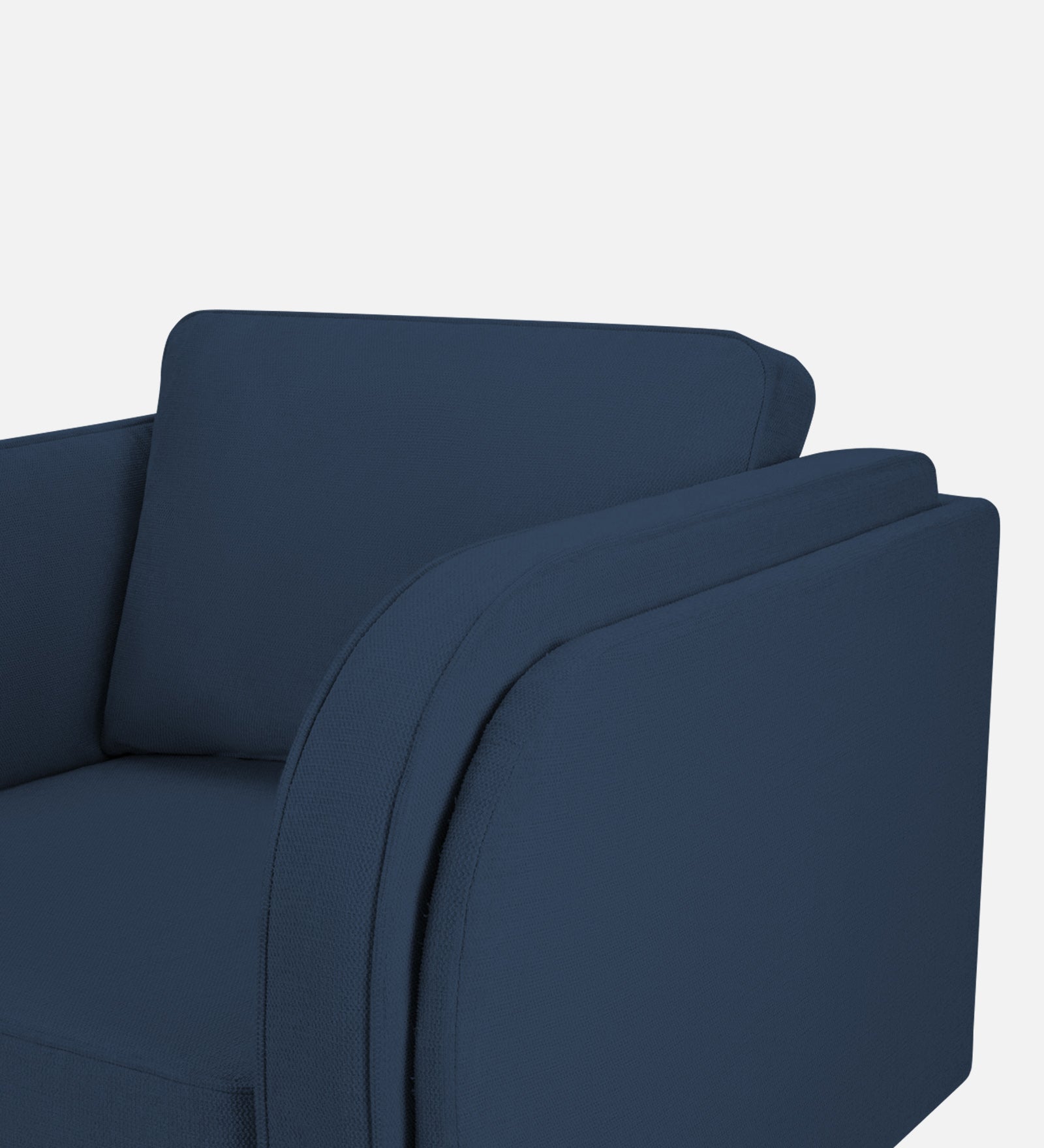 Siddy Fabric 1 Seater Sofa In Denim Blue Colour - Febonic Living