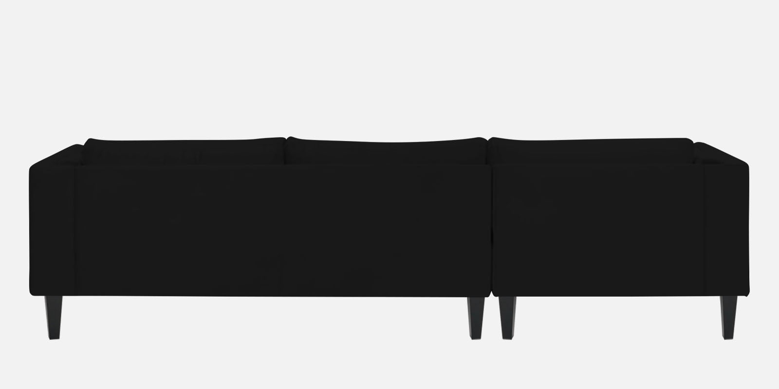 Jasper Velvet Rhs Sectional Sofa 3 Lounger In Adam Black Colour - Febonic Living