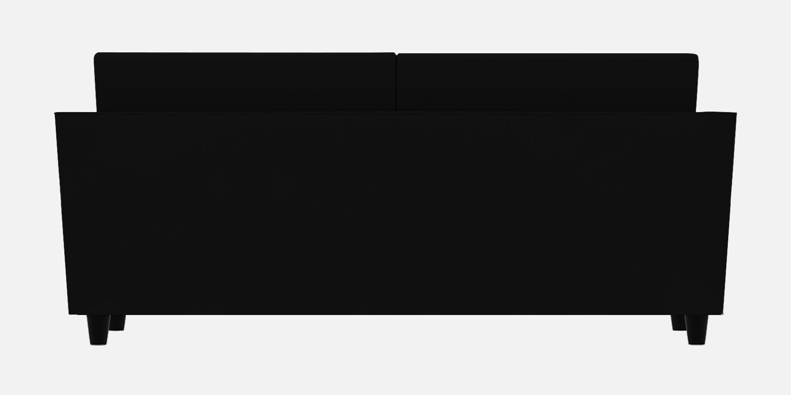 Bristo Velvet 3 Seater Sofa In Adam Black Colour With Storage - Febonic Living