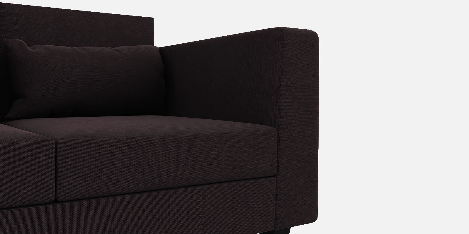 Nipul Fabric 2 Seater Sofa In Cara Brown Colour - Febonic Living