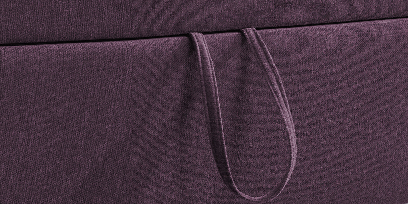 Kara Fabric 3 Seater Pull Out Sofa Cum Bed In Greek Purple Colour - Febonic Living