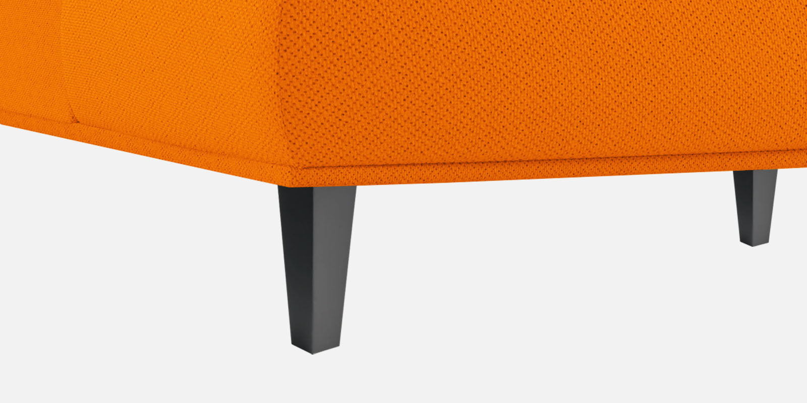 Como Fabric RHS Sectional Sofa (3+Lounger) In Vivid Orange Colour - Febonic Living