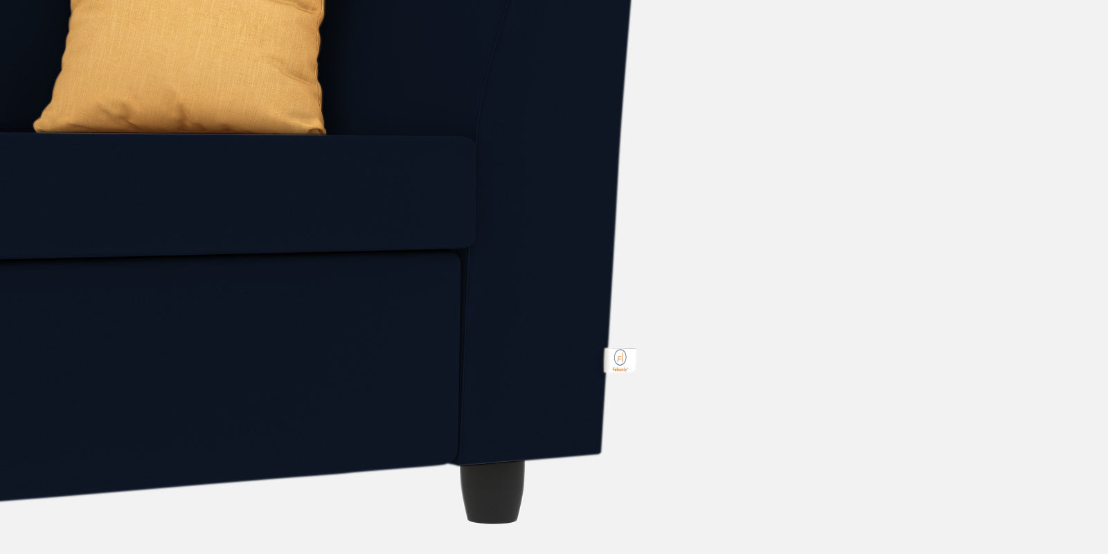 Nestin Velvet 2 Seater Sofa In Dark Blue Colour - Febonic Living