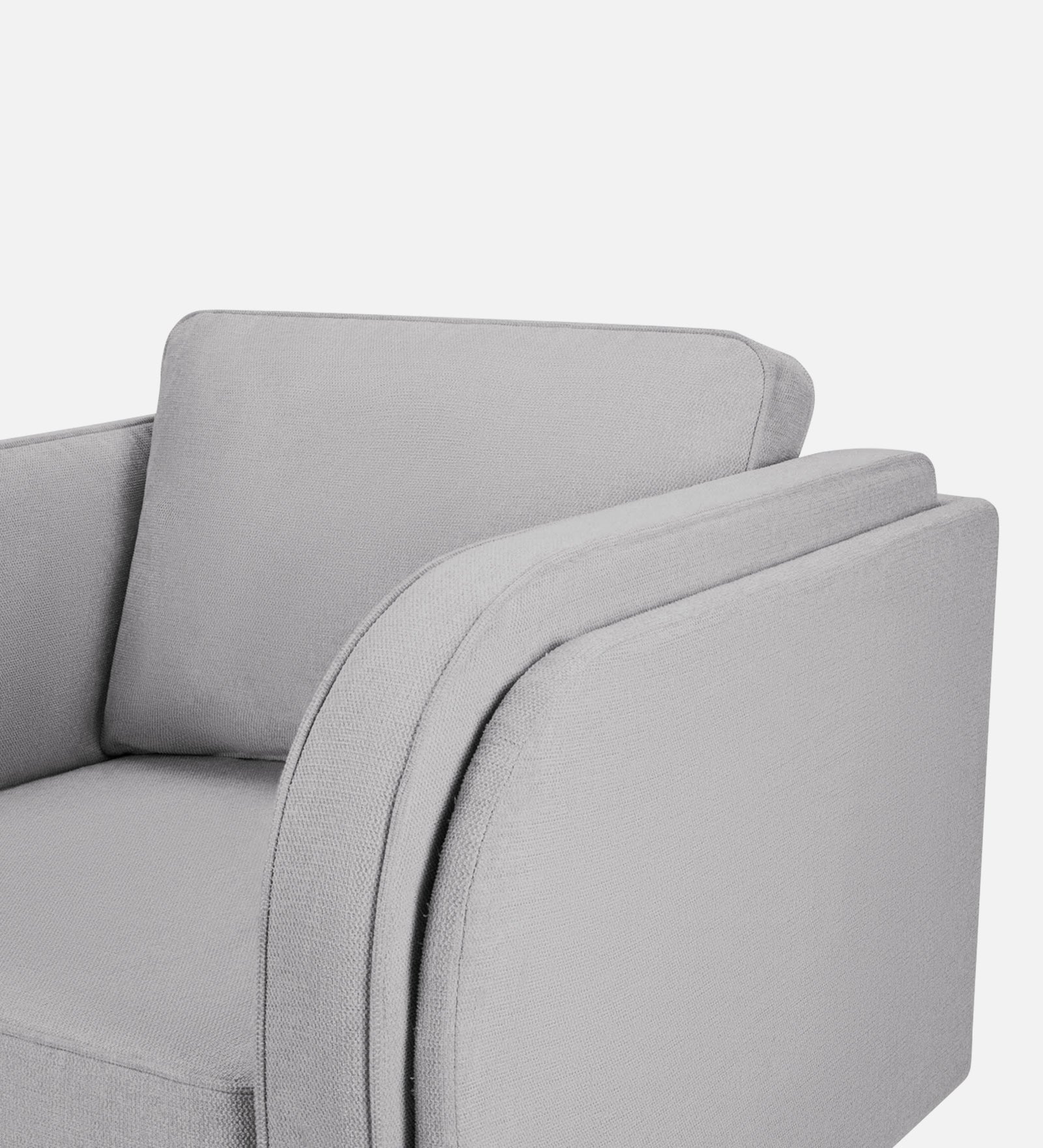 Siddy Fabric 1 Seater Sofa In Lit Grey Colour - Febonic Living