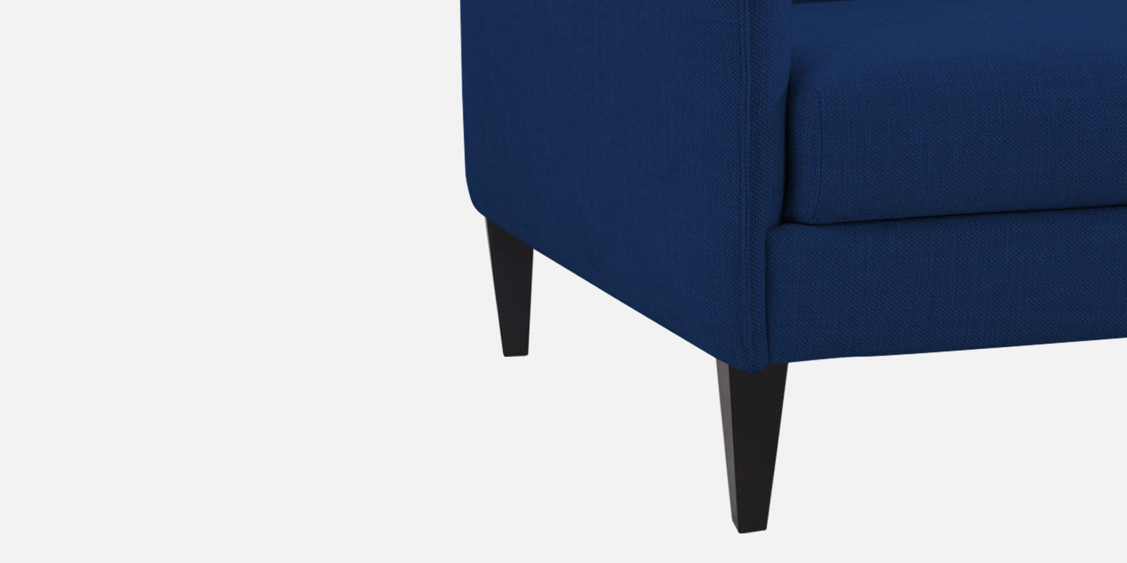 Piku Fabric LHS Sectional Sofa (3+Lounger) In Royal Blue Colour - Febonic Living