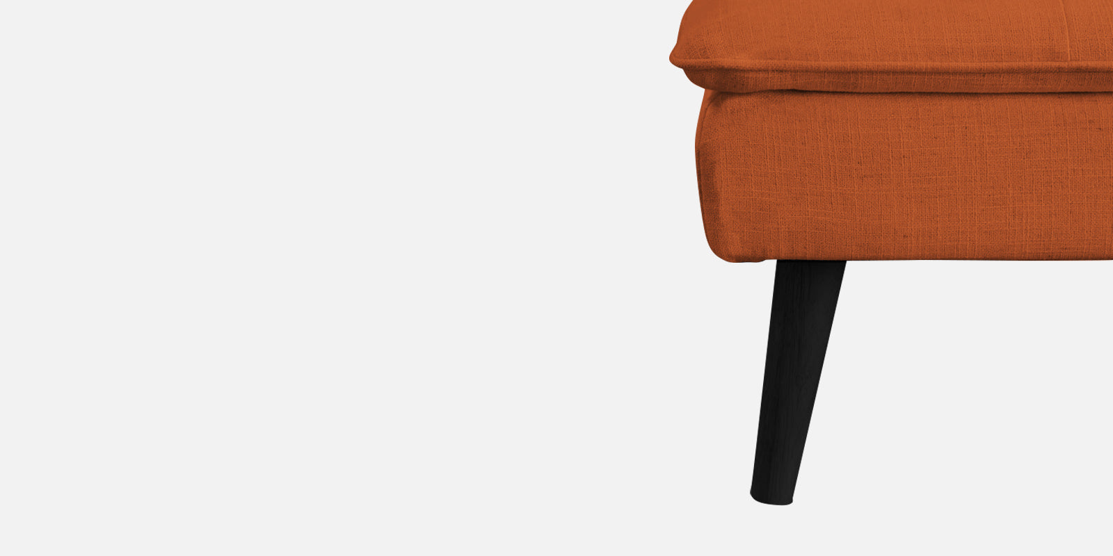 Toner Fabric 3 Seater Convertible Sofa Cum Bed In Vivid Orange Colour - Febonic Living