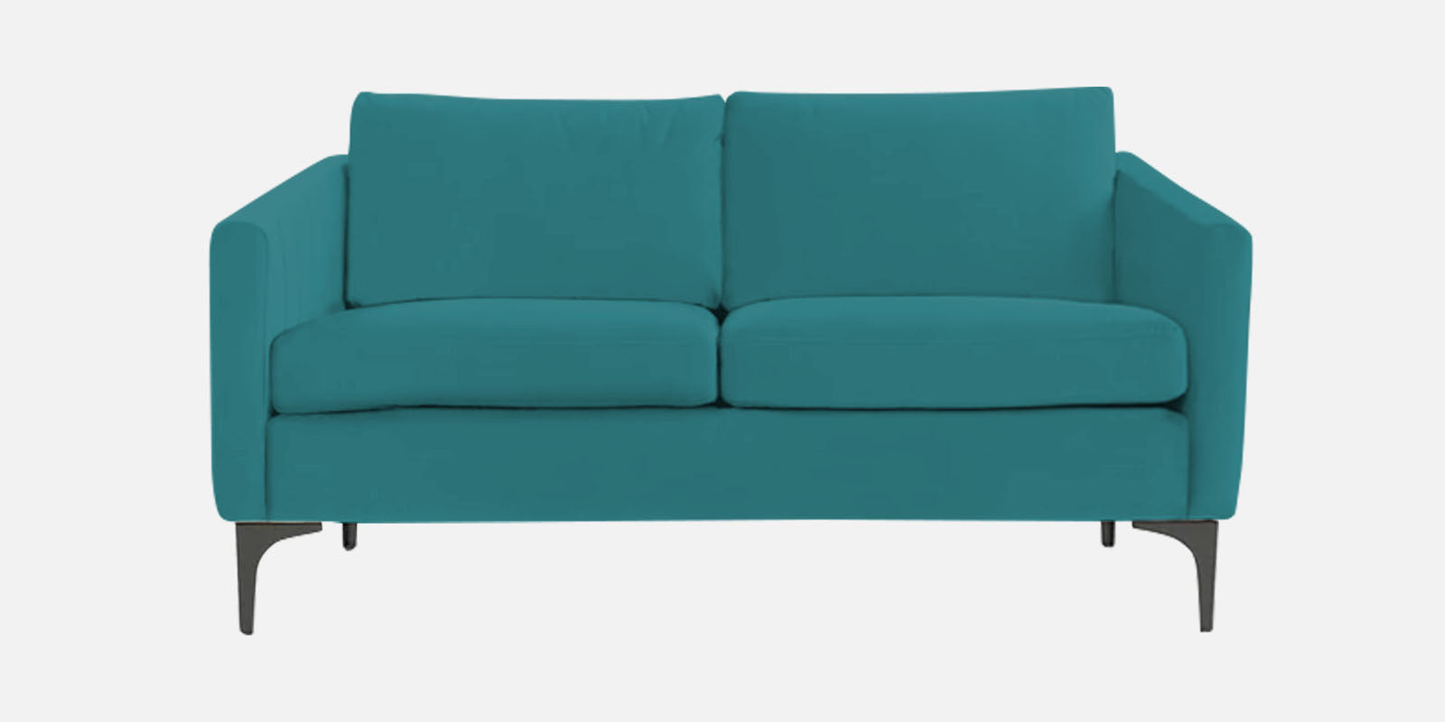 Haru Velvet 2 Seater Sofa In Arabian green Colour - Febonic Living