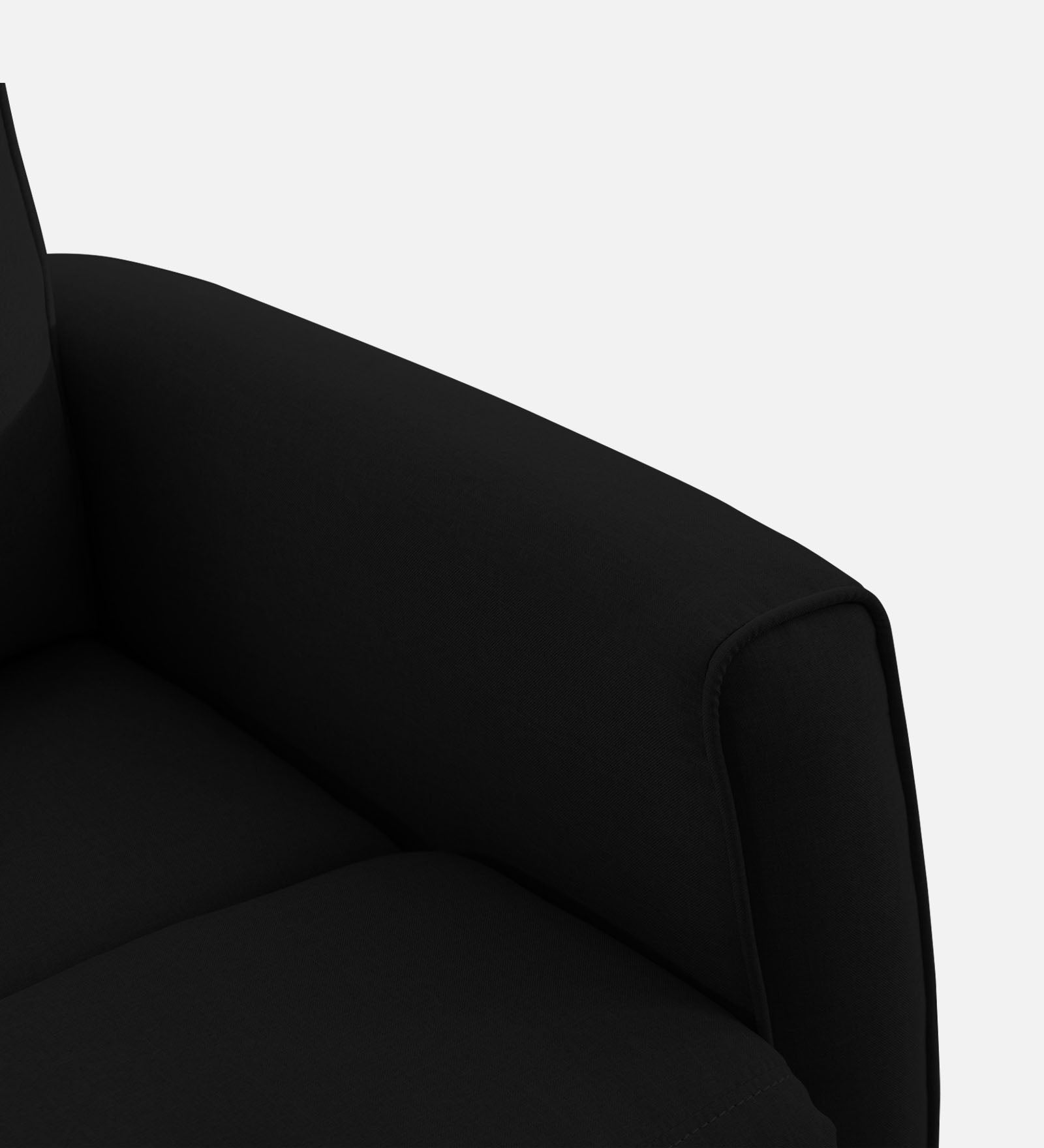 Logan Fabric 1 Seater Manual Recliner In Zed Black Colour - Febonic Living