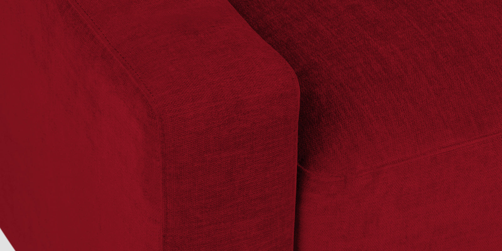 Dara Fabric 3 Seater Sofa In Ruby Red Colour