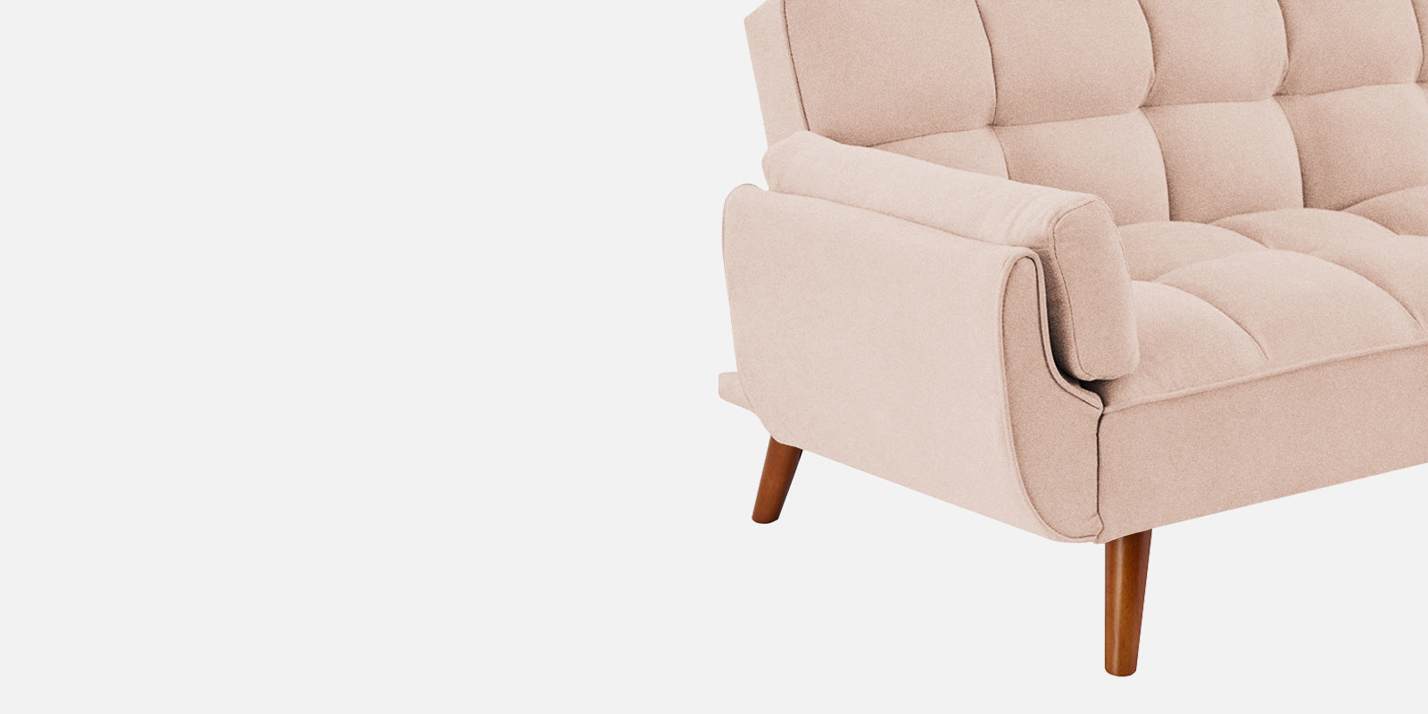 Melano Fabric 3 Seater Convertible Sofa Cum Bed In Woom Beige Colour - Febonic Living