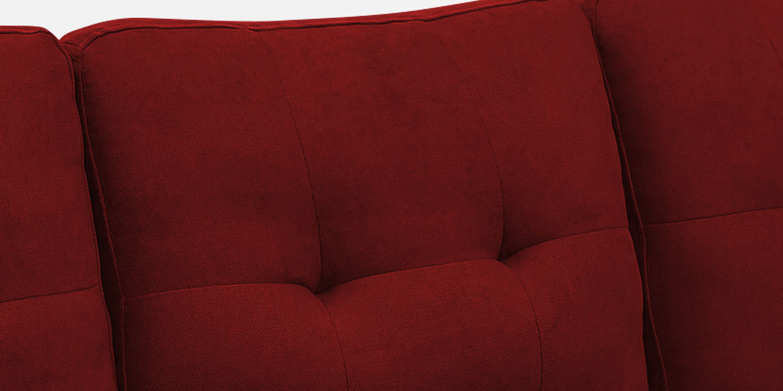 Thomas Fabric LHS Sectional Sofa (3+Lounger) In Blood Maroon Colour - Febonic Living
