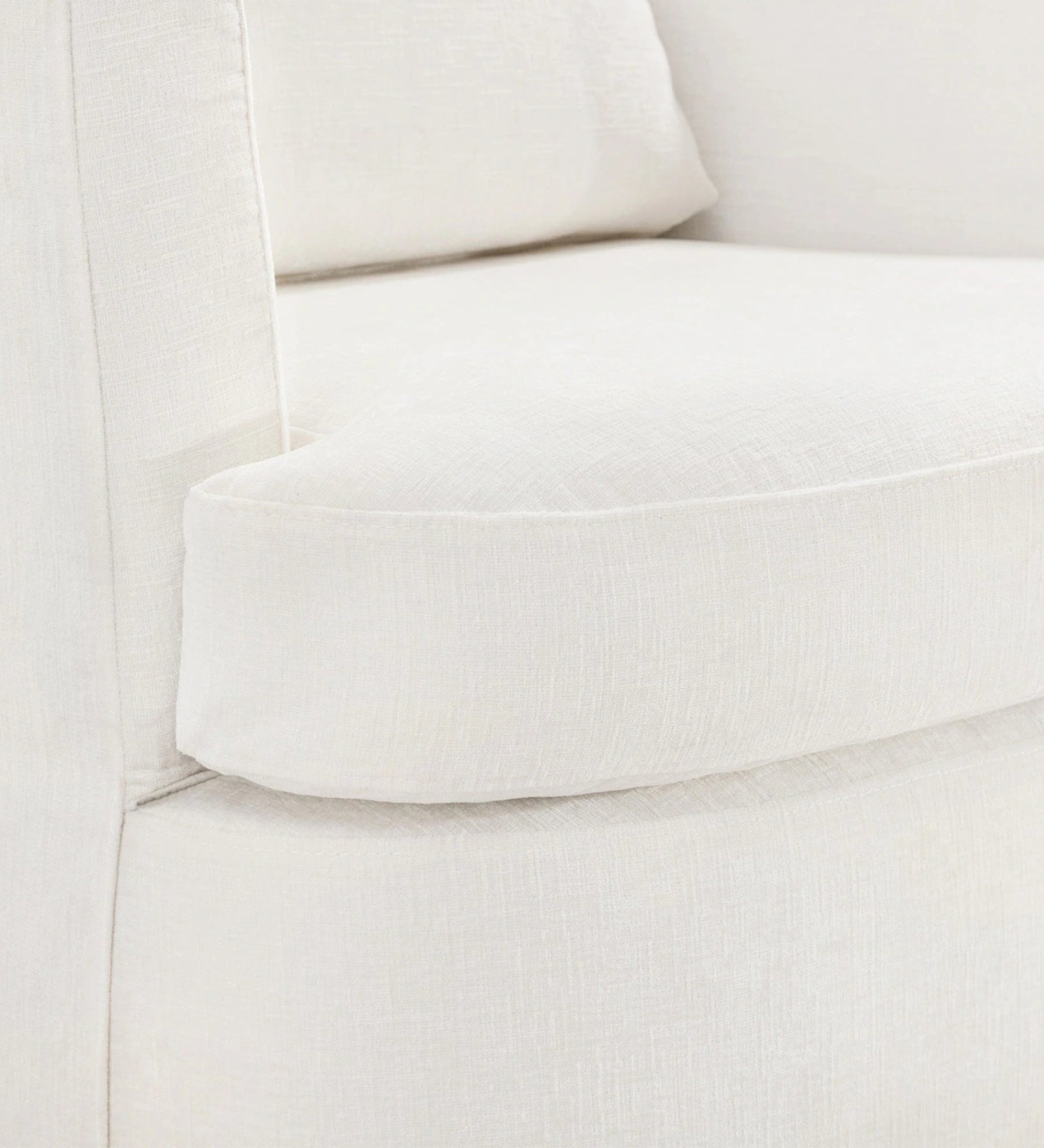 Ranger Fabric Swivel Chair In Ivory Cream Colour - Febonic Living