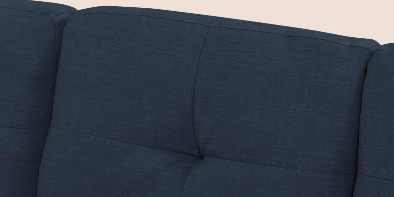 Jody Fabric 3 Seater Pull Out Sofa Cum Bed In Denim Blue Colour With Storage - Febonic Living