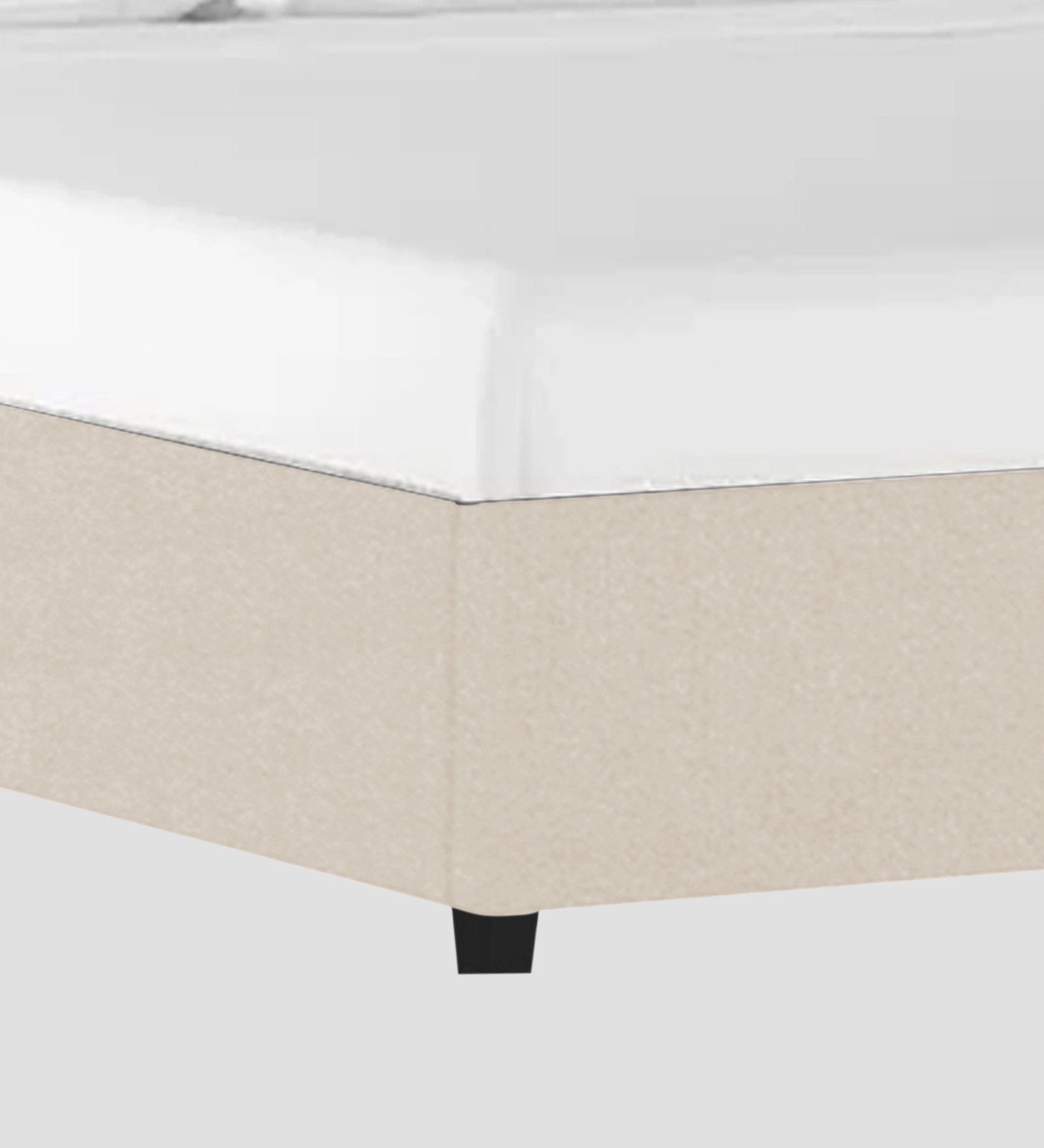 Asyra Velvet Queen Size Bed in Camel Beige Colour With Box Storage - Febonic Living
