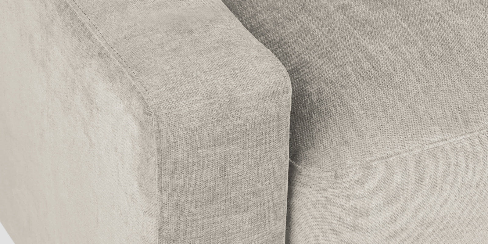 Dara Fabric 3 Seater Sofa In Ash Grey Colour - Febonic Living