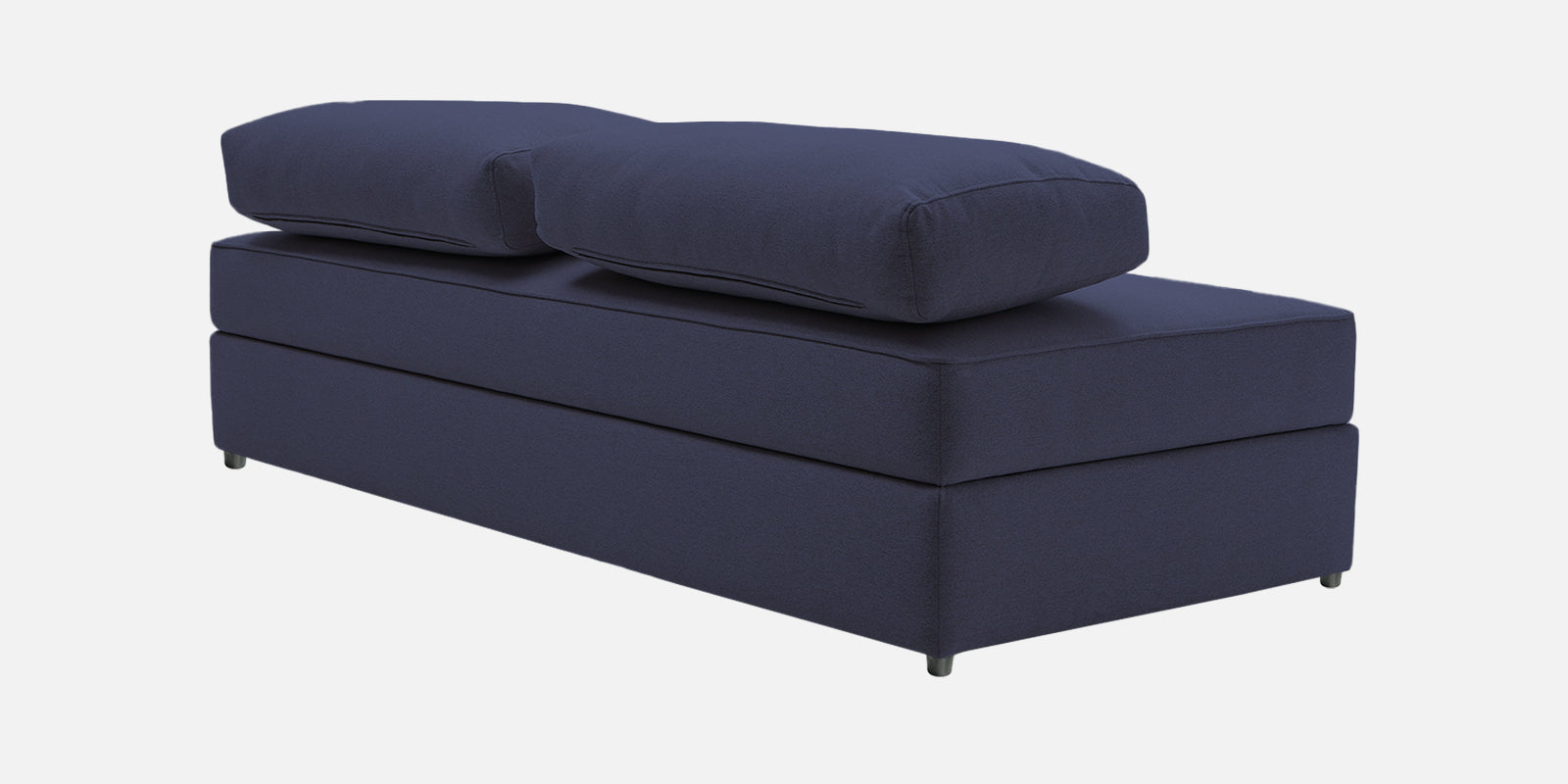 Vito Fabric Day Bed In Slate Blue Colour With Storage - Febonic Living