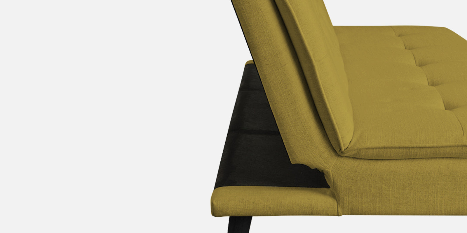 Toner Fabric 3 Seater Convertible Sofa Cum Bed In Parrot Green Colour - Febonic Living