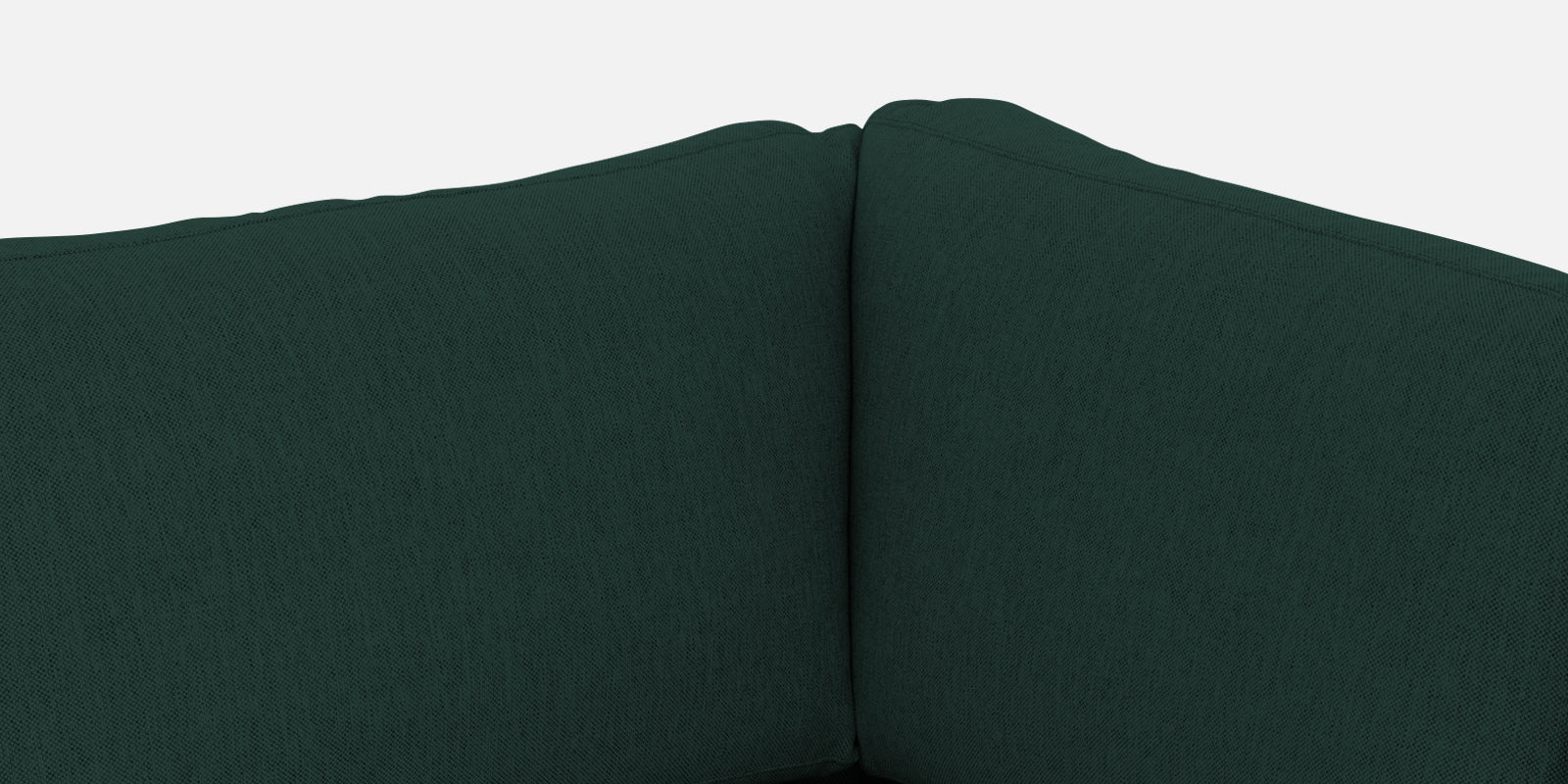 Freedom Velvet 6 Seater RHS Corner Sofa In Forest Green Colour With Ottoman - Febonic Living