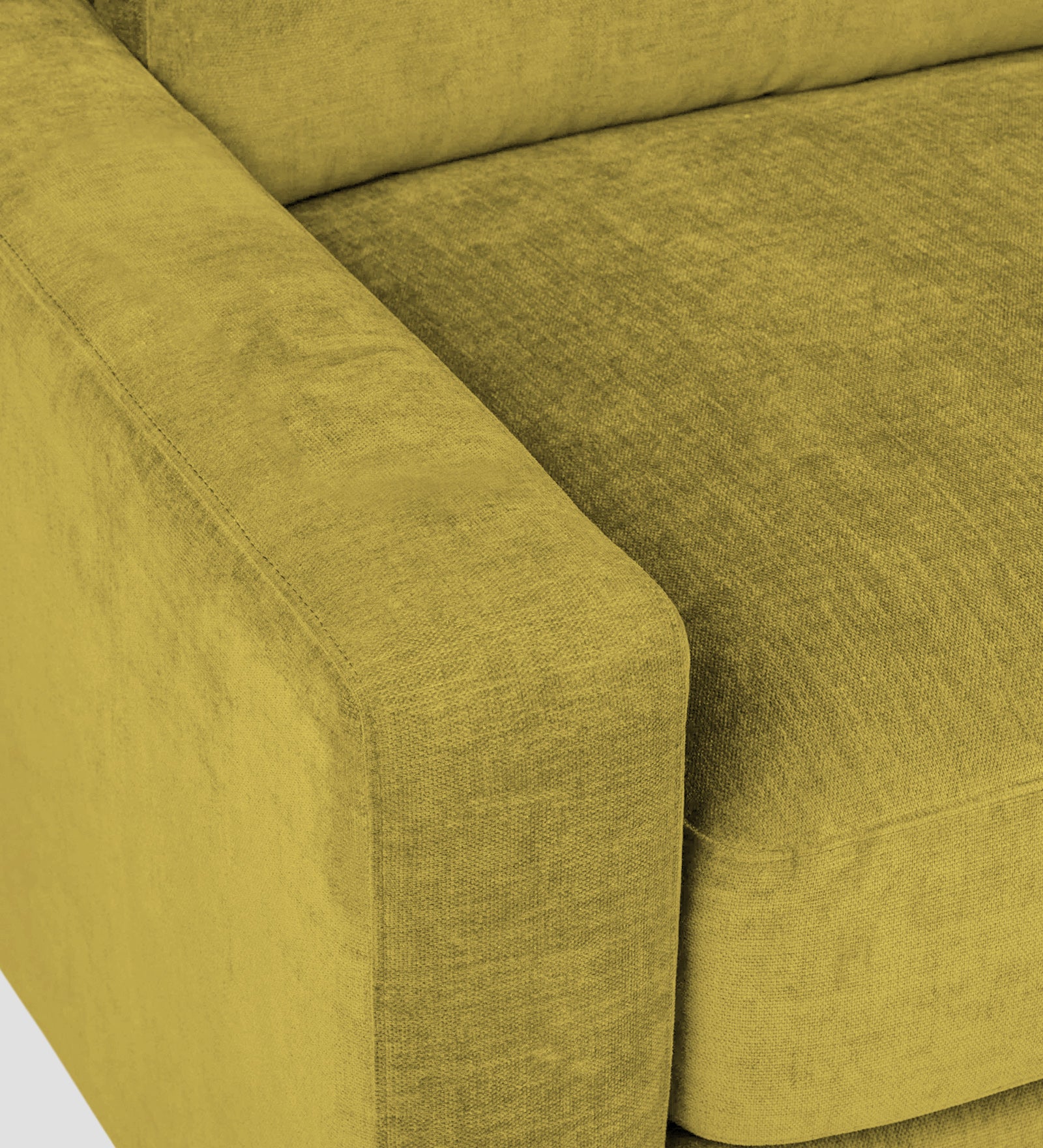 Dara Fabric 1 Seater Sofa In Parrot Green Colour - Febonic Living