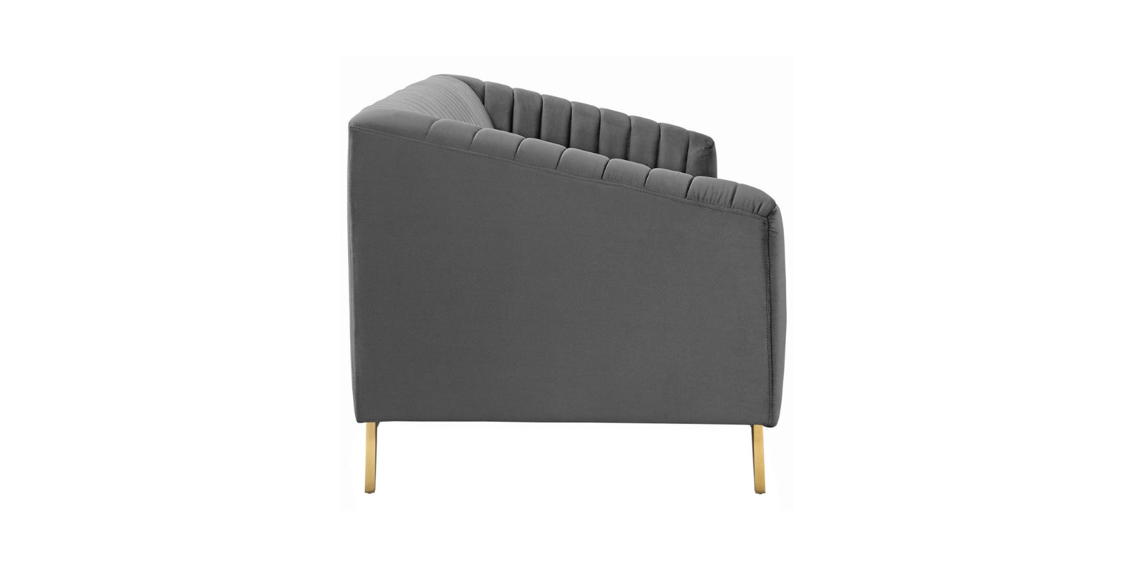 Grammy velvet 3 Seater Sofa In Davy Grey Colour - Febonic Living