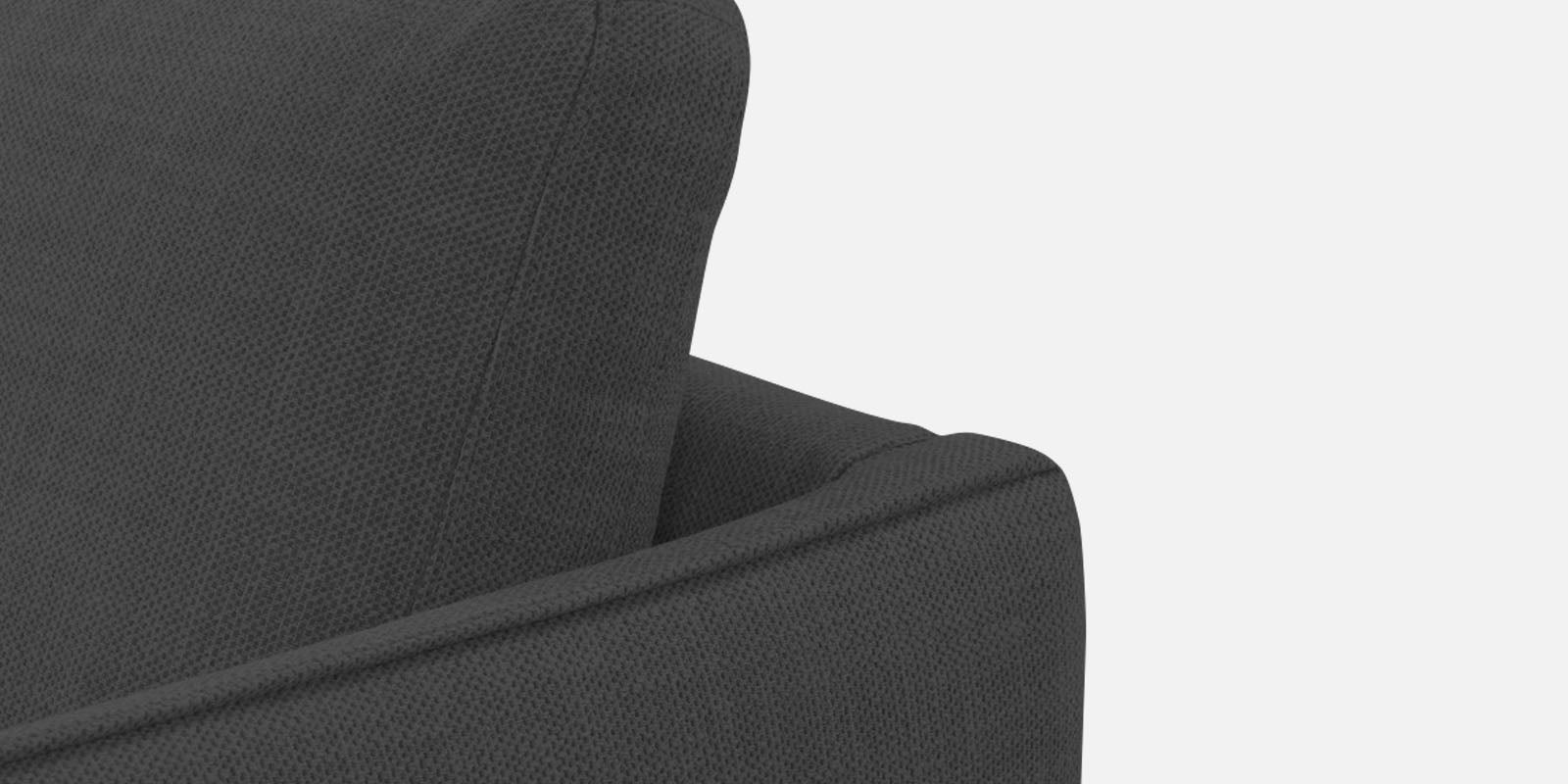 Piku Fabric RHS Sectional Sofa (3+Lounger) In Charcoal Grey Colour - Febonic Living