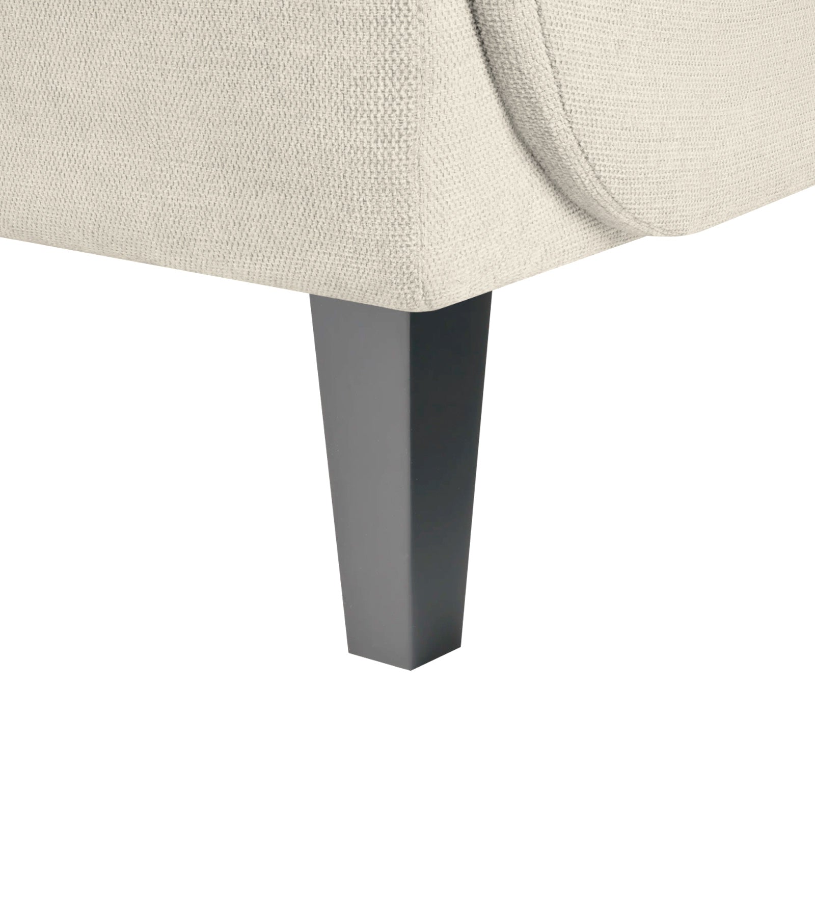 Siddy Fabric 1 Seater Sofa In Ivory Cream Colour - Febonic Living