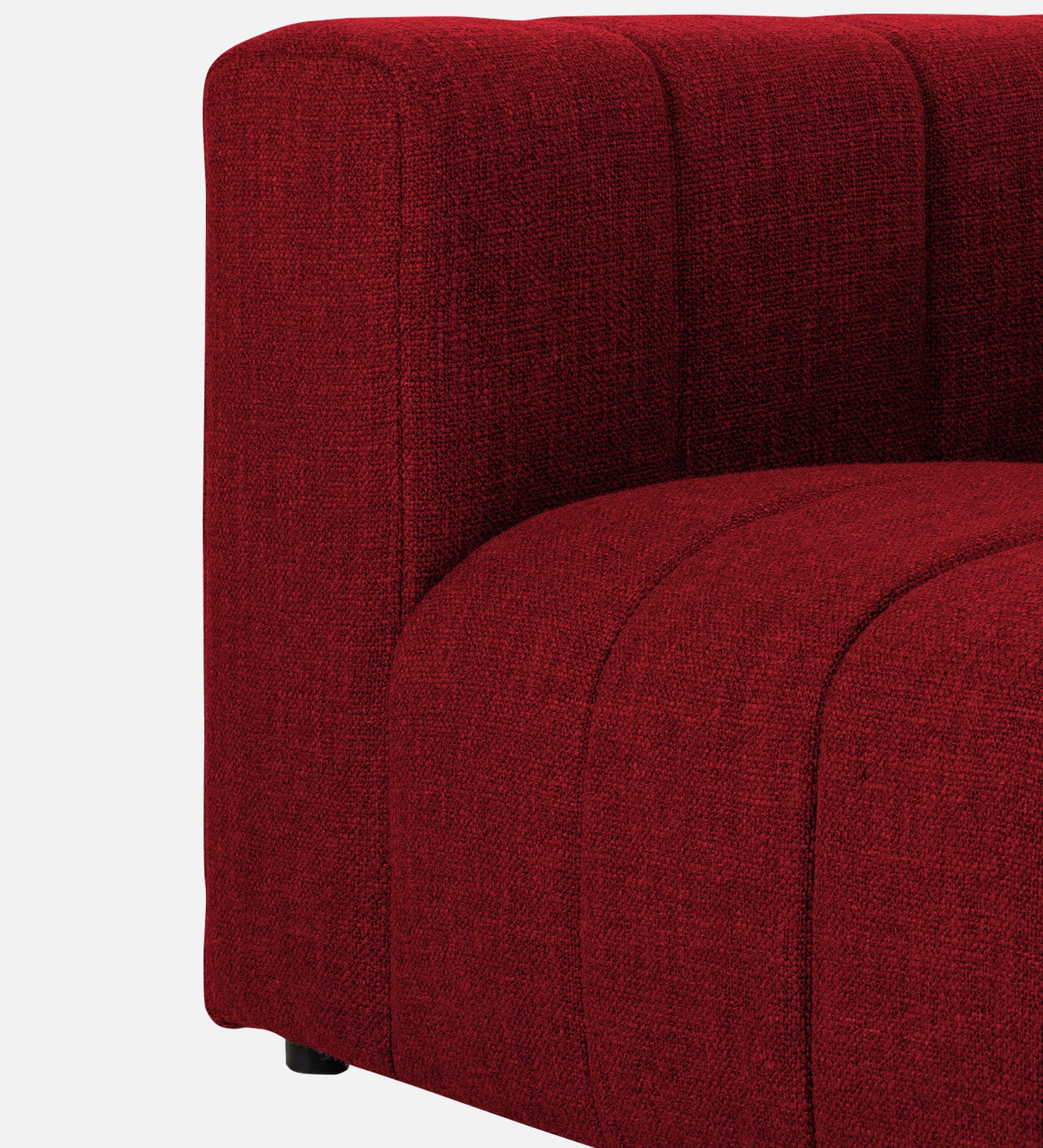 Lara Fabric 1 Seater Sofa In Blood Maroon Colour - Febonic Living