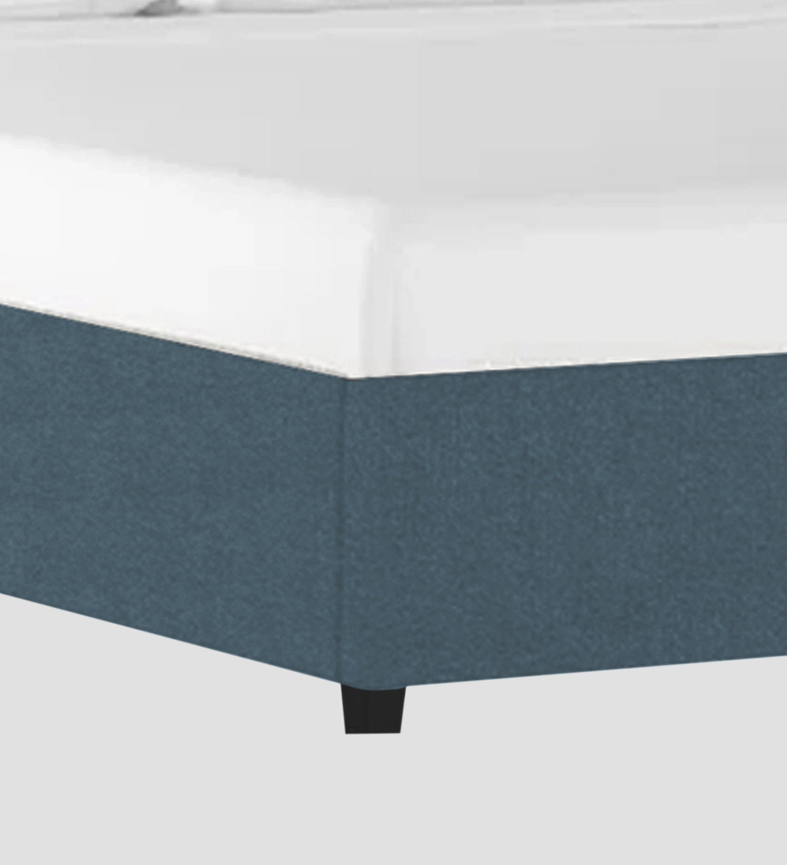 Asyra Velvet Upholstered King Size Bed In Oxford Blue Colour With Box Storage - Febonic Living