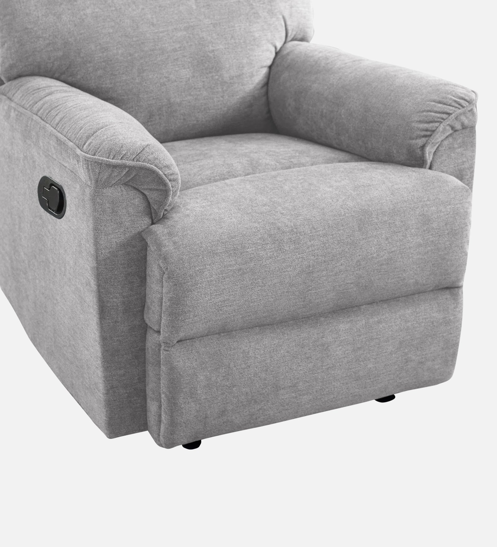 Abby Fabric 1 Seater Manual Recliner In Lit Grey Colour - Febonic Living