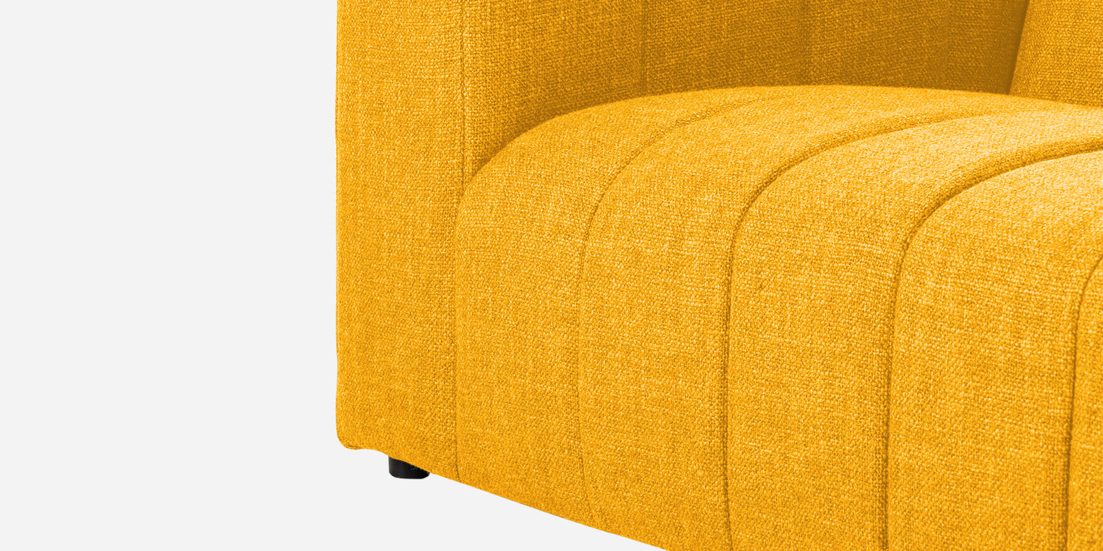 Lara Fabric 2 Seater Sofa in Bold Yellow Colour