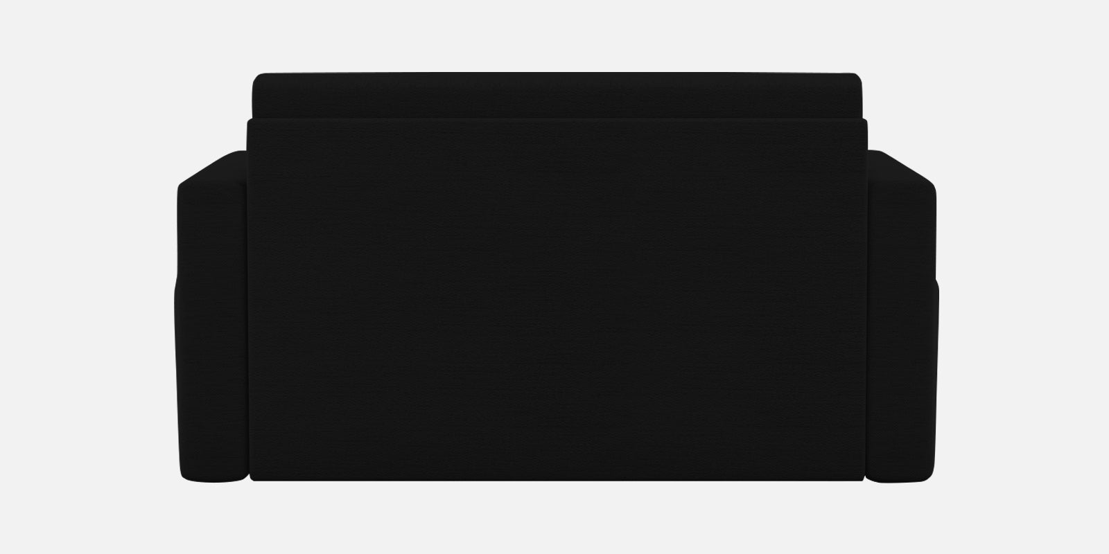 River Fabric 2 Seater Pull Out Sofa Cum Bed In Zed Black Colour - Febonic Living