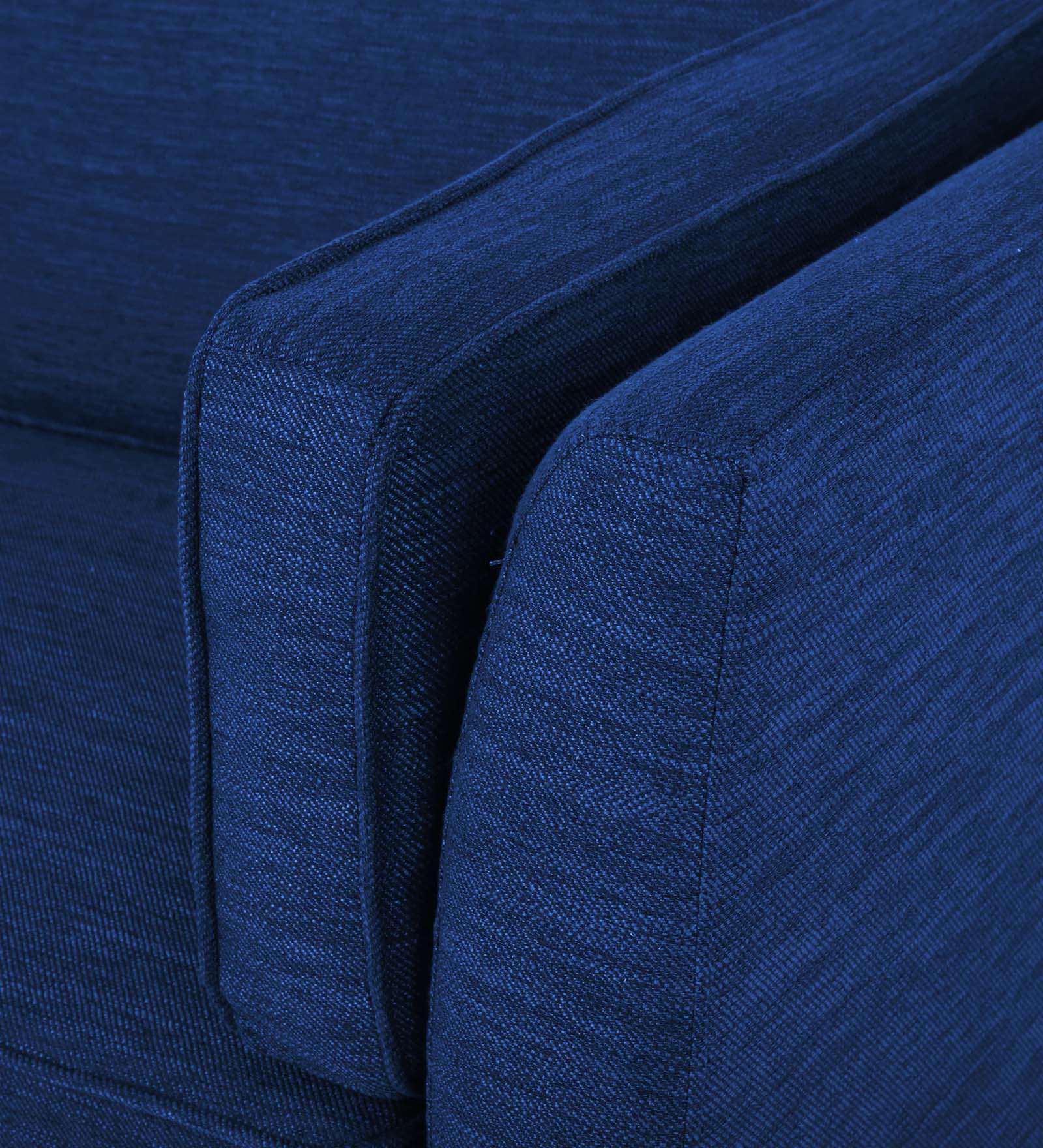 Nigar Fabric 1 Seater Sofa In Royal Blue Colour - Febonic Living