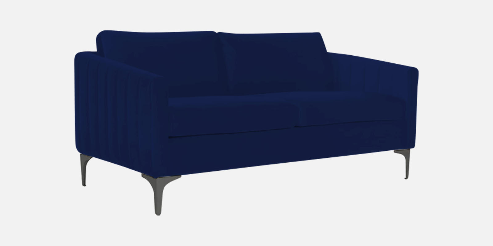 Haru Velvet 2 Seater Sofa In Indigo Blue Colour - Febonic Living