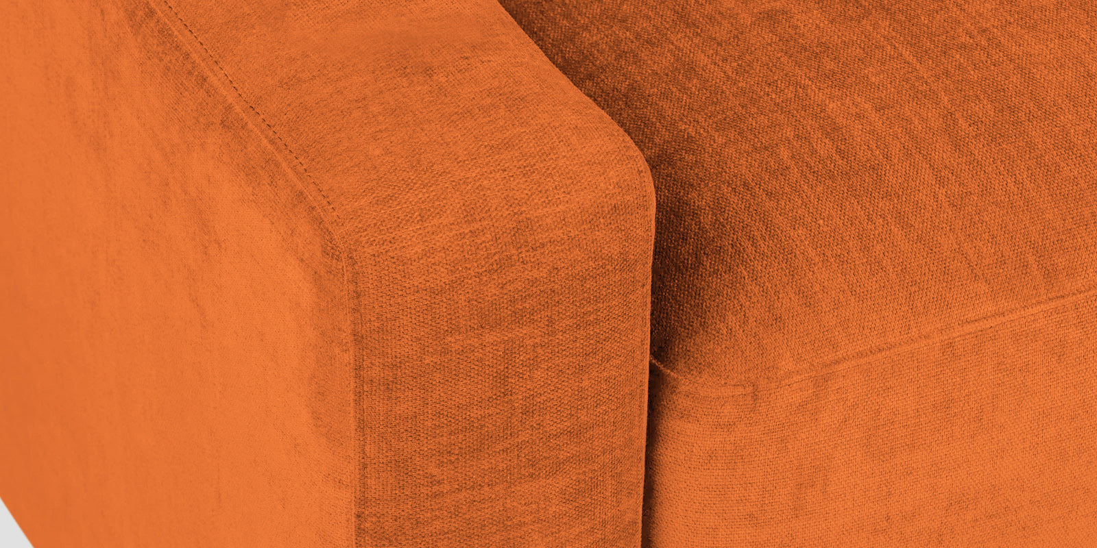 Dara Fabric 2 Seater Sofa In Vivid Orange Colour - Febonic Living