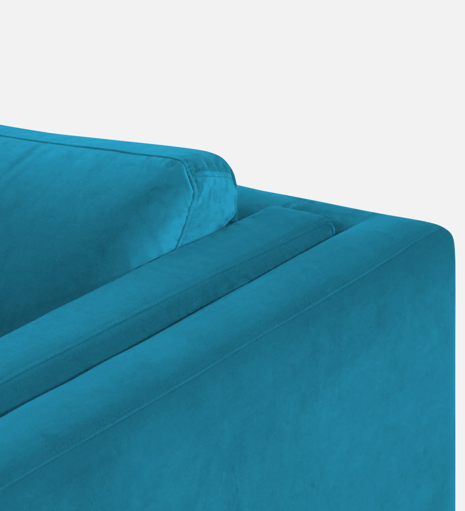 Jasper Velvet 1 Seater Sofa In Aqua blue Colour - Febonic Living