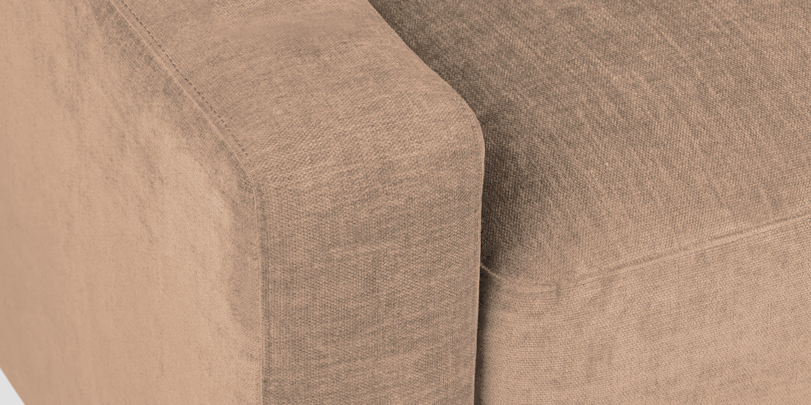 Dara Fabric 3 Seater Sofa In Cookie Beige Colour